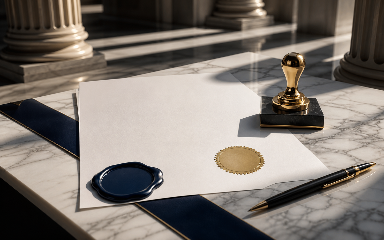 Equipe revisando documentos para certidões fiscais